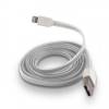 USB Cable Silicone white για iPhone 5 / 5s / 6 white